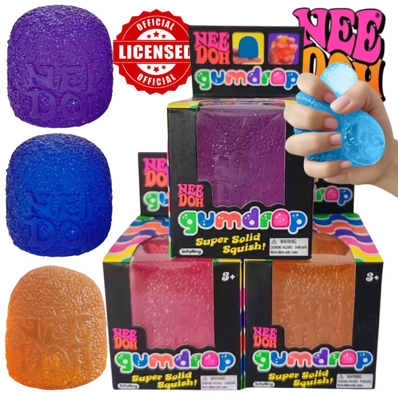 Activating Toys Schylling Mini Candy Needoh Gumdrop Soft Sensory Fidget Toy Stress Relief Squeeze Ball Toys
