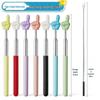 Telescopic Children's Pointer Pen: Stainless Steel Retractable Teaching Stick with Macaron Colors