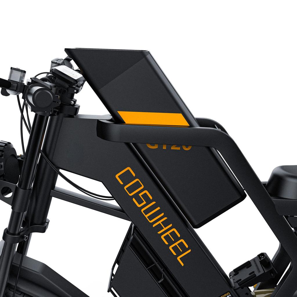 COSWHEEL GT20 MAX Adult Electric Bike 1500W Motor Men's E-Mountain Bike 60V25AH+15AH Battery 20X4.0 Inch Fat Tire Electric Bicycle