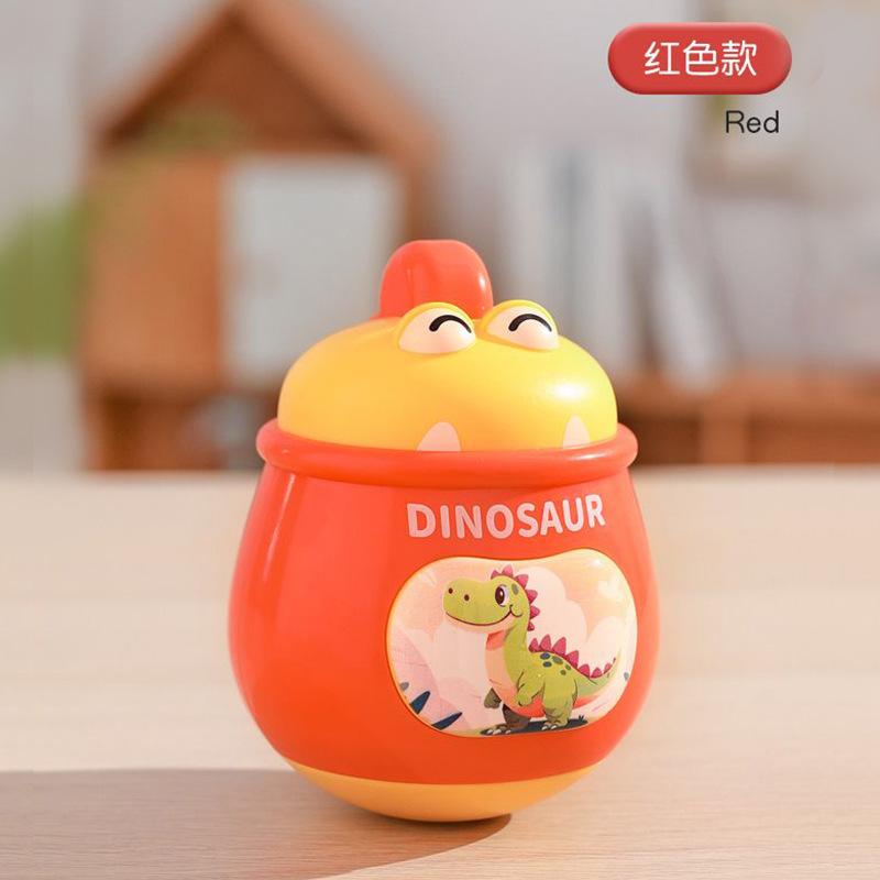 

Динозавр неваляшка детская развивающая игрушка для детей раннего возраста 0-1 год погремушка неваляшка детская игрушка красный