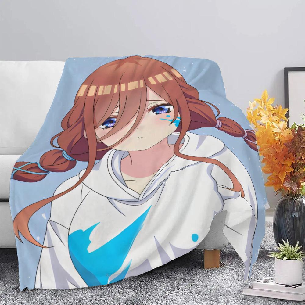 Quintessential Quintuplets Printed Blanket Picnic Blankets Warm Blanket Soft and Comfortable Blanket Home Travel Birthday Gift
