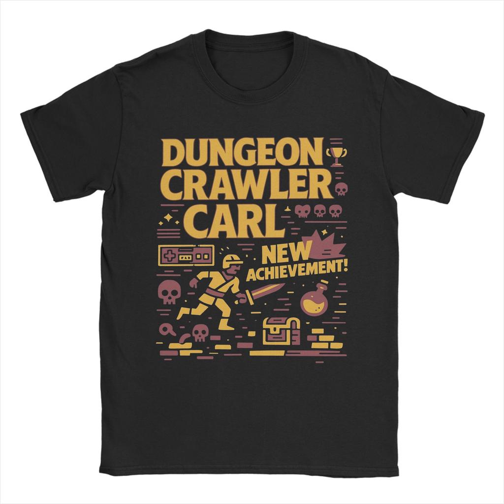 Pánská trička Dungeon Crawler Carl Nový úspěch Novinka Čistá bavlna Tričko s krátkým rukávem Tričko s kulatým výstřihem Oblečení Větší velikosti