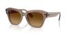 Sunglasses 0RB2186 STATE STREET TRANSPARENT LIGHT BROWN GRADIENT BROWN 49mm Ray-Ban (Light Brown/Brown)