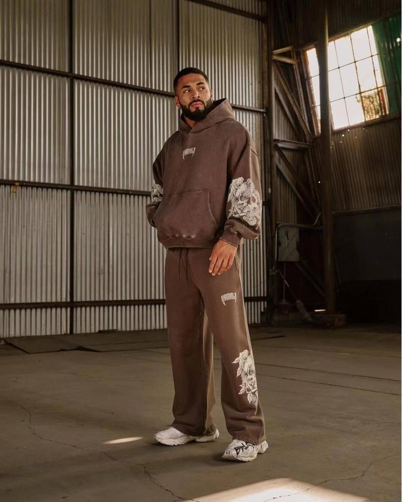 YOUNGLA American Streetwear Straight-Leg Joggers: High Street Casual Gym Sweatpants