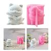 Silicone Mould 3D Guitar Cats Candle Molds Handmade Ornament Molds Animal Molds Casting Molds for Home Table Decorations