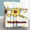 Wow! Wow! Wubbzy Customize Your Name Blanket Lightweight Personalized Blanket Comfortable for Bedding Living Room Picnics Livingroom