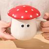 Cartoon Keramiktasse mit Deckel Kreatives Pilzgeschirr Teller Schüssel Löffel Geschirr Frühstücksmilchtasse Küchengeschirr Geschenke