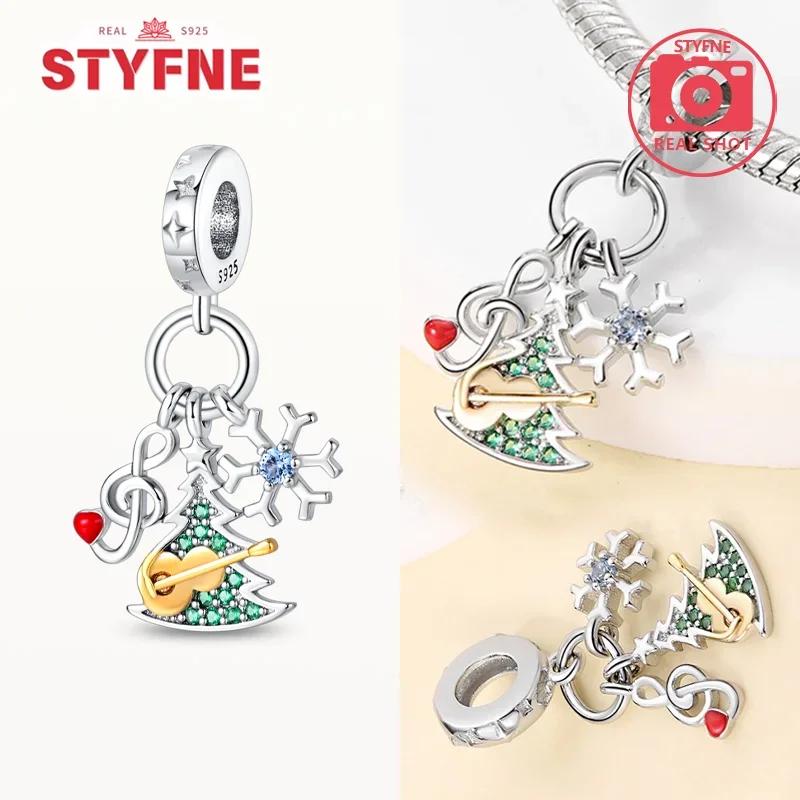 Realcopper Christmas Tree Beads Christmas Collection Charms For Making Original Bracelets Diy Fine Jewelry Gifts For Women