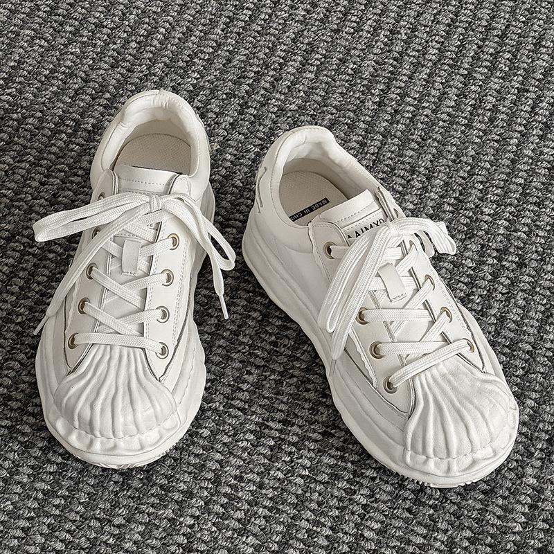 

Shell shoes star shoes invisible heightening CM retro casual heightening shoes women s size 36 белый
