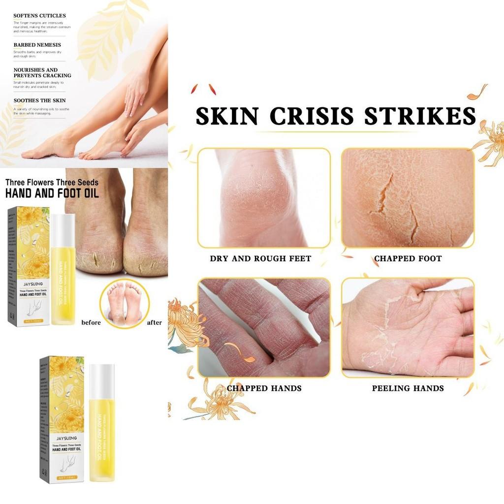 Jaysuing Three Flower Three Seed Hand And Foot Essence Oil For Deep Moisturizing Skin