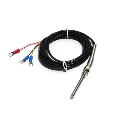 Temperature Sensor Dia.5*50/100/150/200mm Probe 1/2/3M Surface Black Adhesive Wire Thermocouple Thermal Resistance