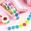 500 Stück Bunte Smiley-Gesicht Aufkleber Rolle 1 Zoll Niedliche Glückliche Emoji Belohnungsaufkleber für Party Geschenk Dekoration DIY Persönliches Hobby