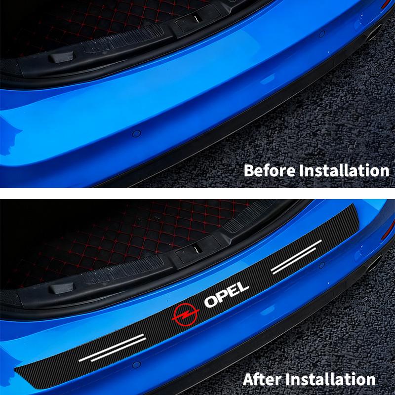 Carbon fiber car trunk floor protector sticker - scratch-resistant sticker ForOpel Insignia Astra Antara Meriva Zafira H G Corsa
