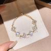 Liu Bao Multicolor Zircon Flower Bracelet – Elegant, Fashionable, Versatile Jewelry