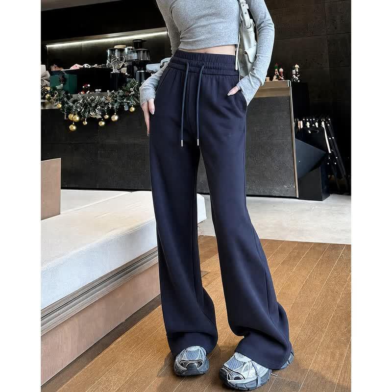 Demana Women's Breathable Cotton High-Waist Flare Pants