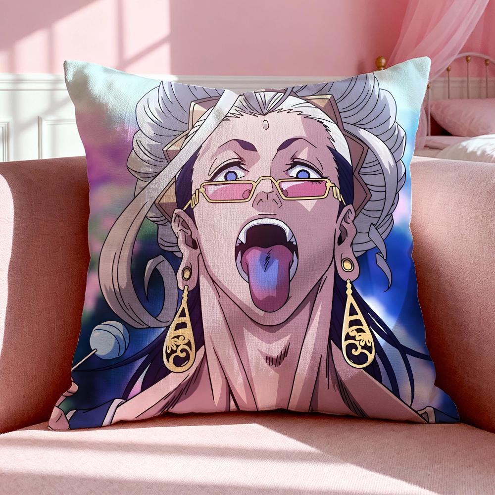 Anime R-Record Of Ragnarok Cushion Cover Breathable Linen Pillowcase Summer Odorless Eco-Friendly Invisible Zipper Washable