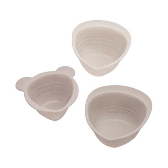 Combi Baby Tableware Set of 3 Triangular Beetles S'mores Beige From around 5 months Triangular shape makes it easy to use!