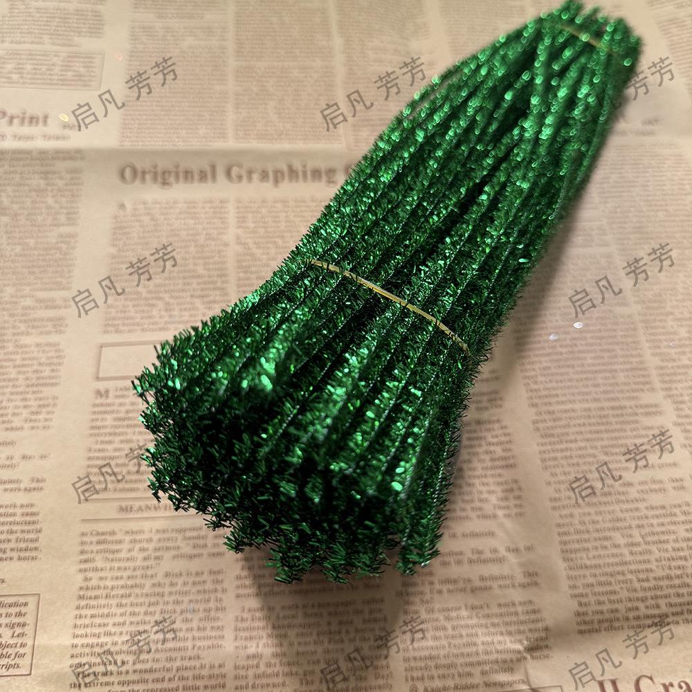 

Iridescent Glitter Rainbow Chenille Stems - DIY Flower Accessories