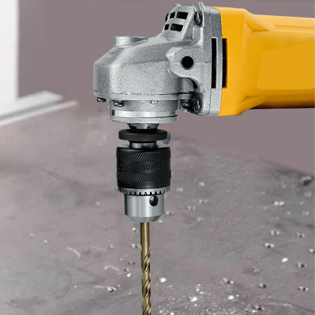 Electric Drill Chuck Electric Drill Adapter Conversion Head Three-Claw Design Woodworking Tool Accessories for 100-Type Angle