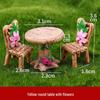 Miniature Park Ornaments: Wooden Stools, Tables, and Succulent Bonsai Accessories for Sand Table Models