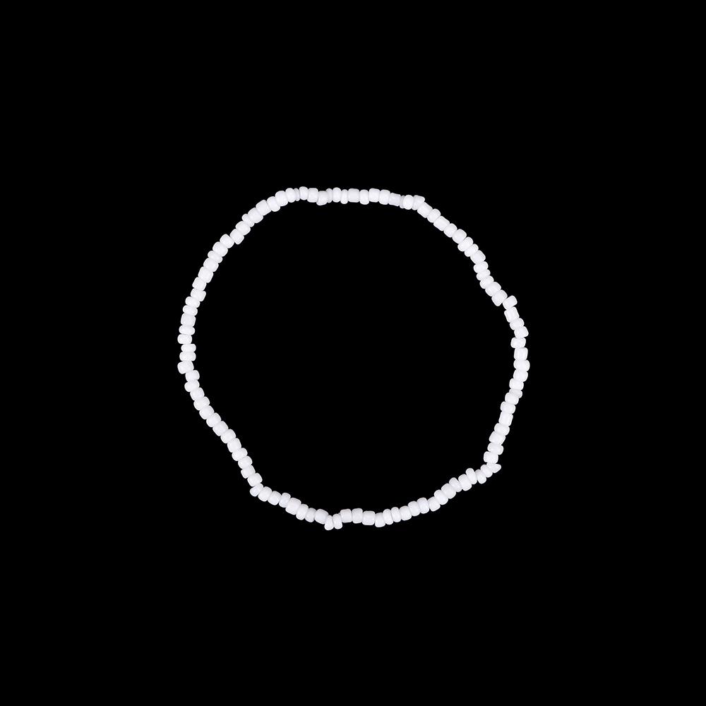 Women Silver Multi-layer Elastic Bangle Beaded Bracelet Boho