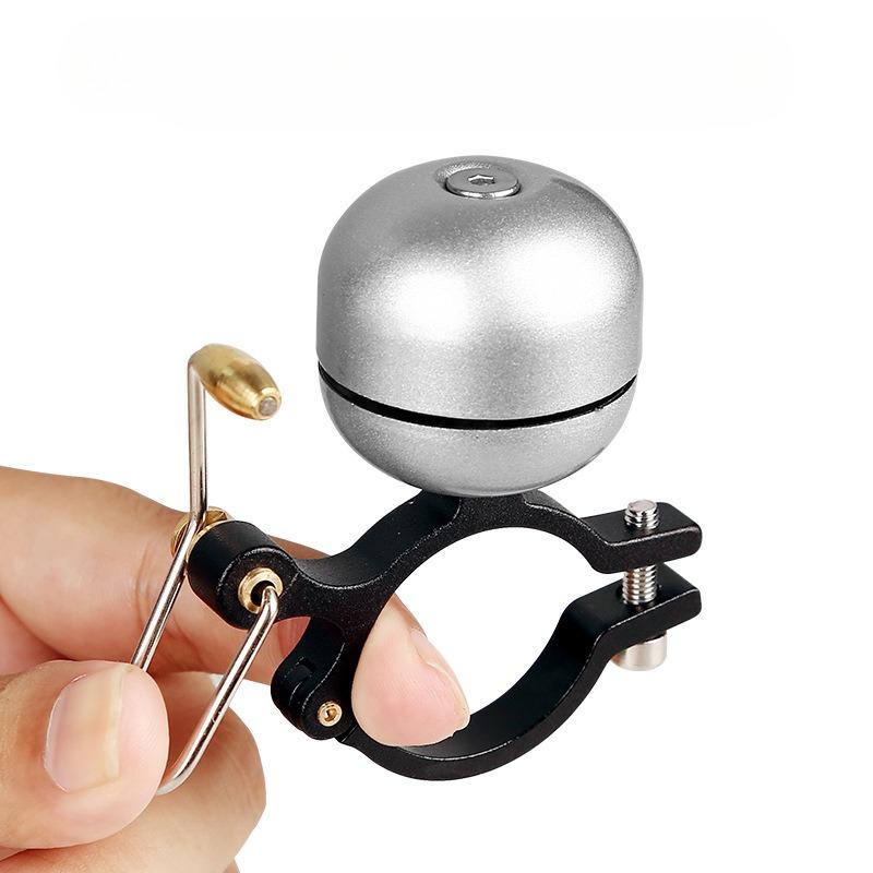 Classic Cycle Brass Bell Left Right Hand Use Bike Handlebar Mount Anodized 30mm Ring High Pitch Crisp Noise Warning