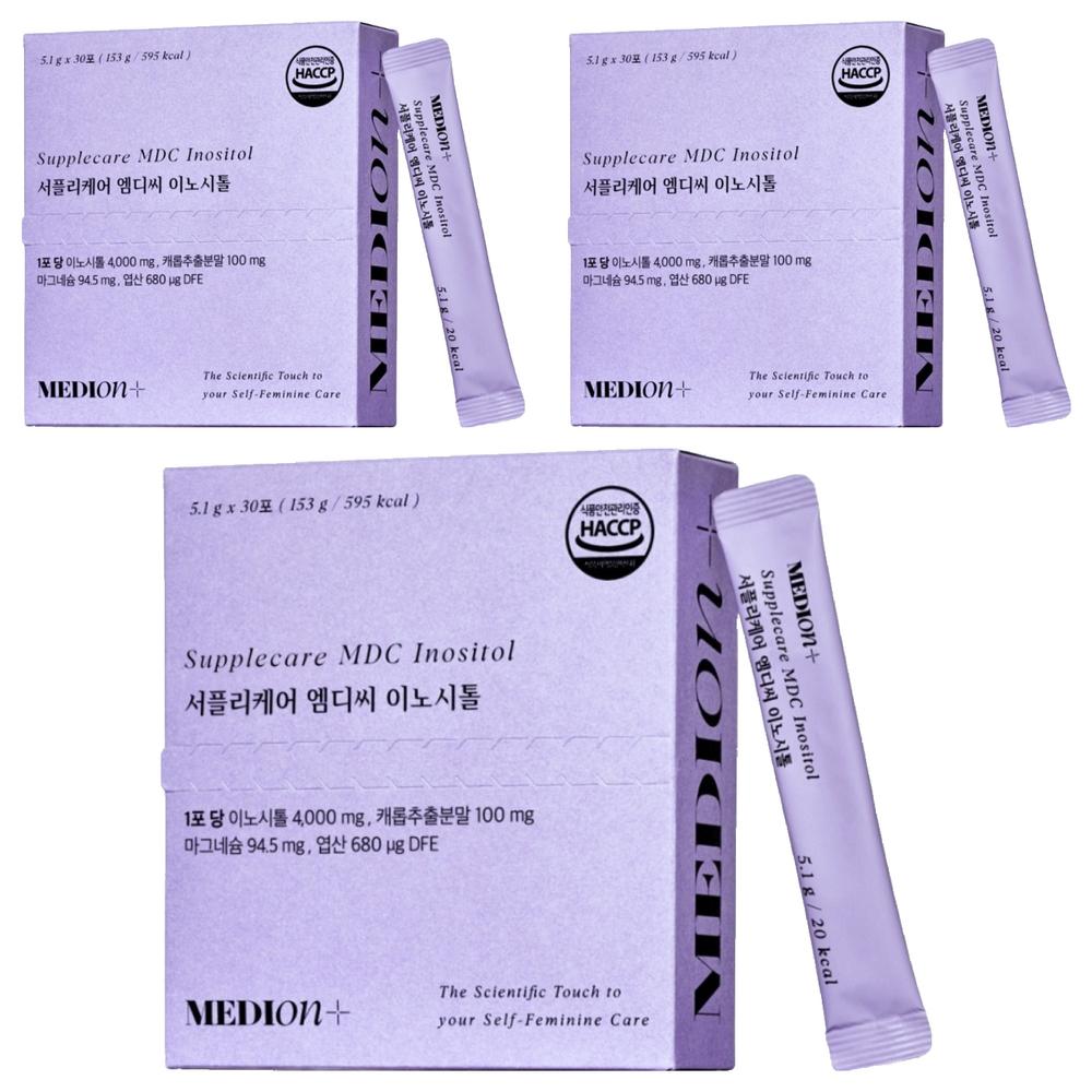 Medion Supplicare MDC Inositol 4000mg Folic Acid Vitamin B 30 Servings 5.1g 3 pcs
