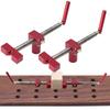 Woodworking Fast Bench Dog Brake Inserts Workbench Quick Fast Fixed Clip Clamp Fixture Vise for 19/20mm Desktop Hole Carpenter