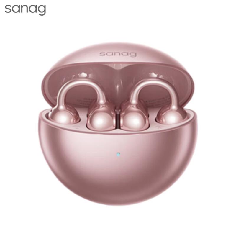 SANAG S6S Ultra Open-Ear Clip-On Bluetooth Earbuds with AI Translation