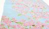 Anbo Dyeing Hand Towel "Cherry Blossoms In Full Bloom In the Sky" Authentic Dyed 100% Cotton Tokuoka, Made In Japan, 35cm X 100cm