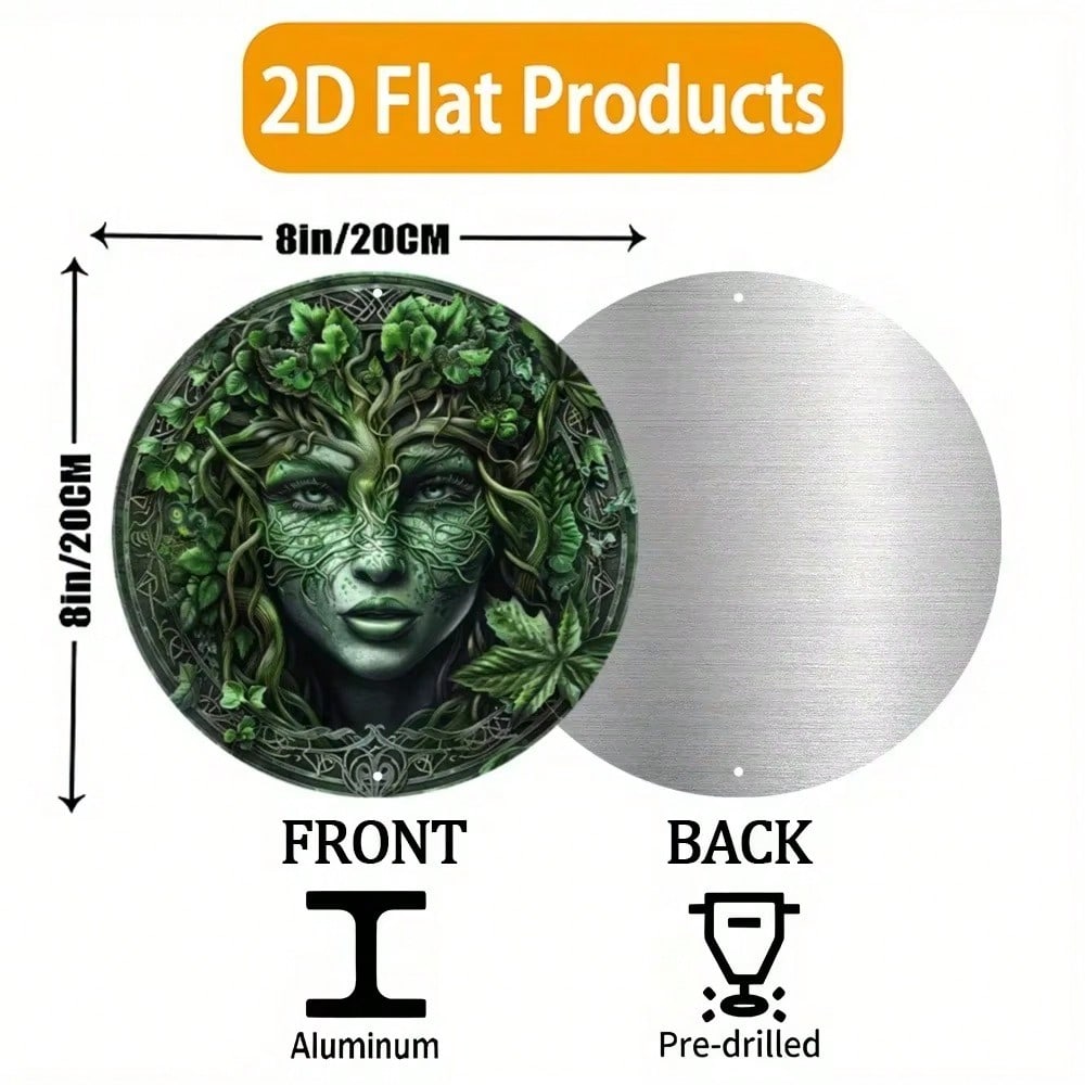 Aluminum Forest Guardian Metal Wall Art Decor for Bedroom Garden Halloween разноцветный