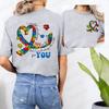 Autism Awareness T-shirts Women Neurodiversity Tee Shirts Autism Mama Teacher T-shirts ADHD Clothes Fashion Casual Clothing