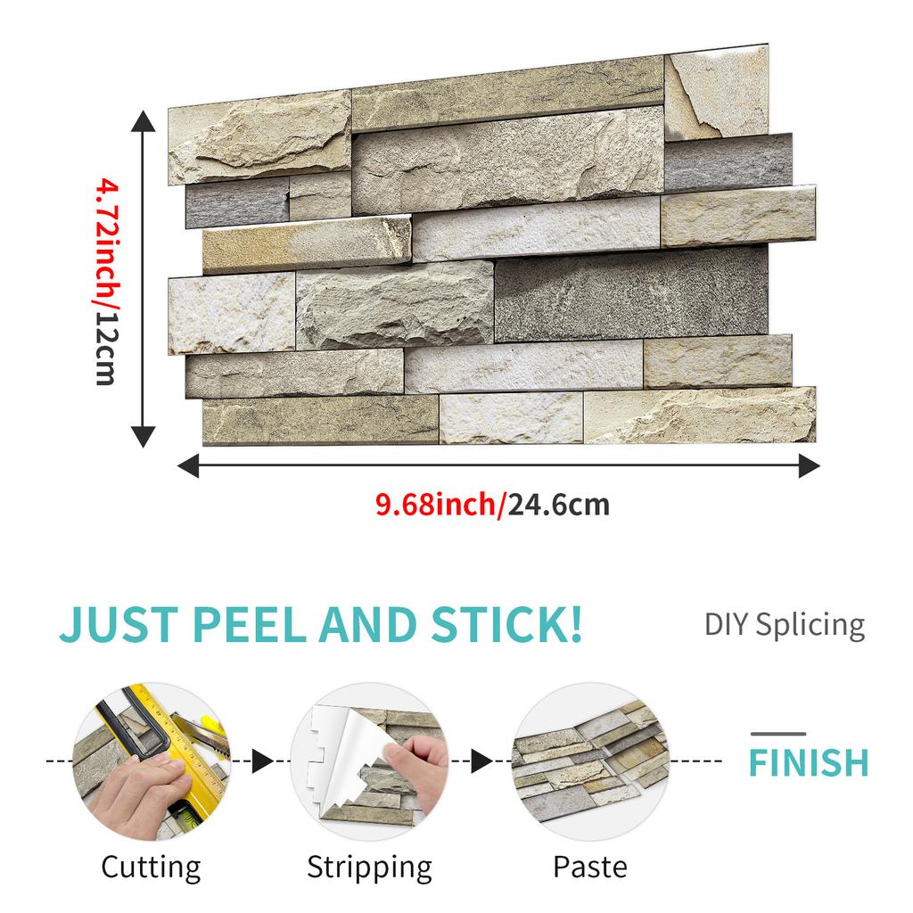 Marble Special-Shaped Tile Sticker Pvc Self-Adhesive Kitchen Waterproof Living Room Bedroom Wall Decoration Wallpaper Wall Sticker