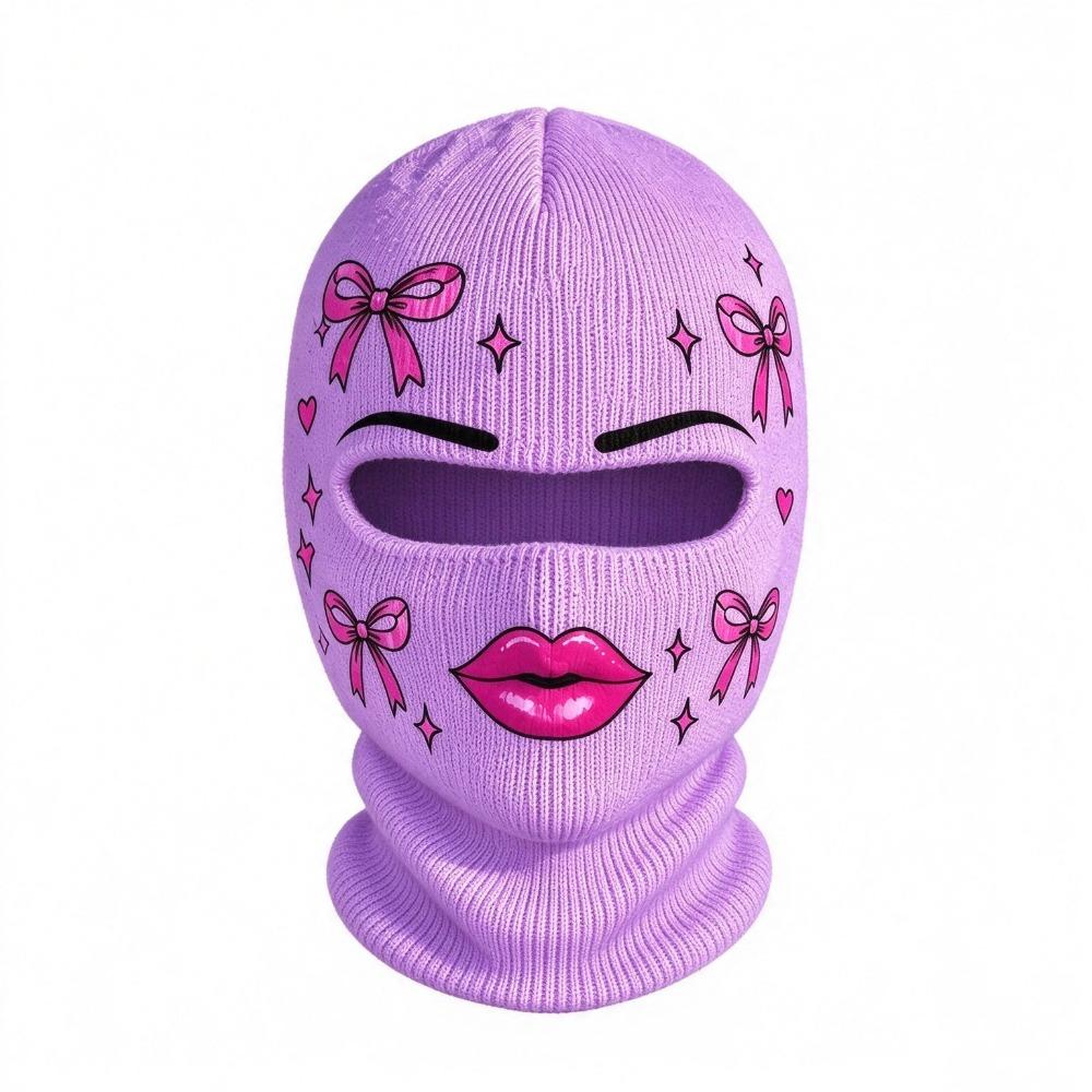 Alter Mann Ski Headcover Menschliches Gesicht Vollgesichtsmaske Bedruckte Gesichtsbedeckung Party