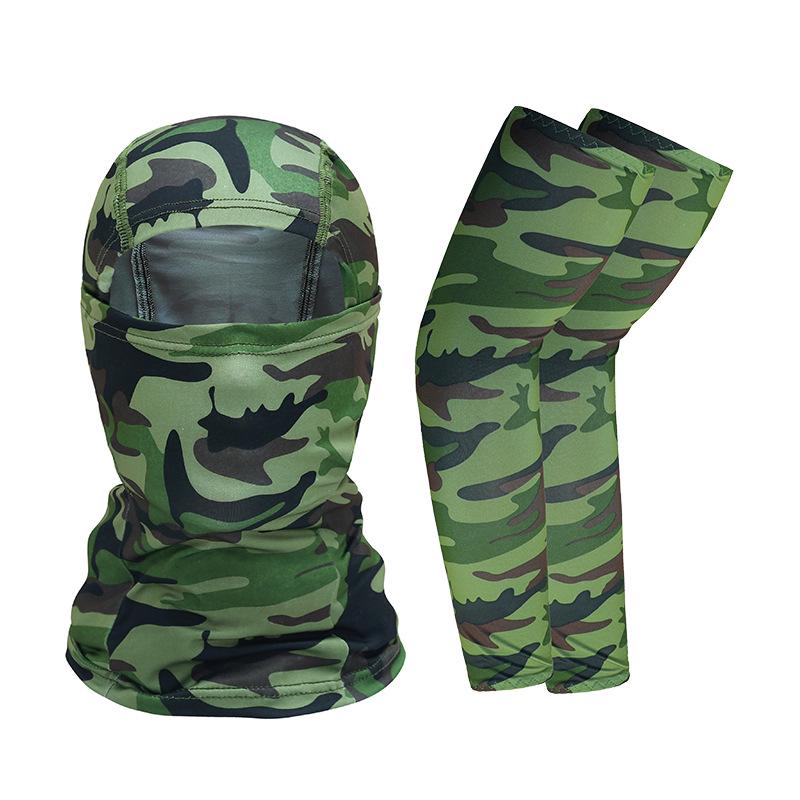 Outdoor Sun Protection Ice Silk Sleeves & Breathable Multi-Functional Cycling Face Mask Headband