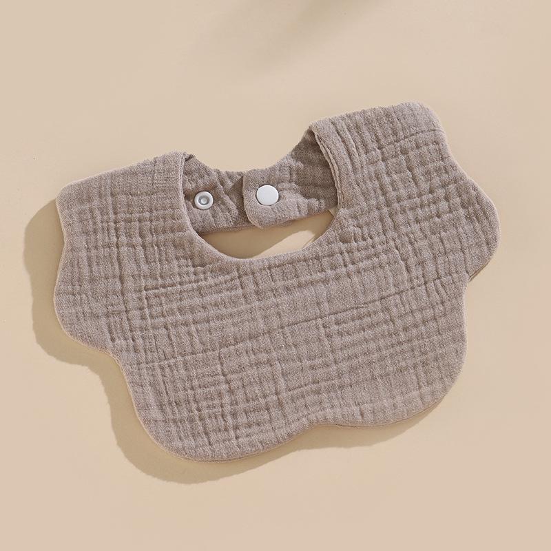 Six-Layer Cotton Petal Bib for Newborns, Boys & Girls - Thin, Soft & Absorbent