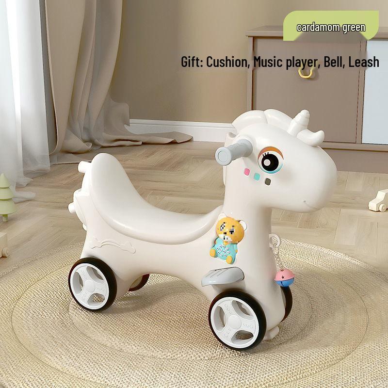 3-in-1 Wooden Rocking Horse & Ride-On Toy: Perfect First Birthday Gift for Boys and Girls
