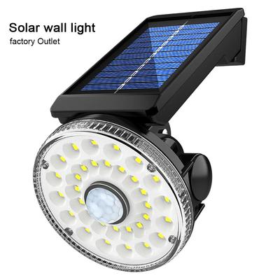 32 LED Solar Flood Light Motion Sensor Security Spot Wall Street Yard Outdoor Lamp