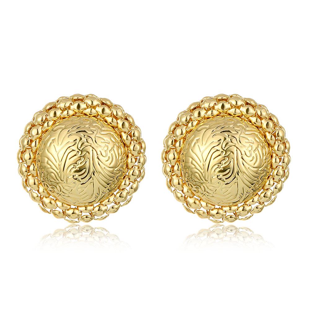 Hot Selling Vintage Earrings Women Big Gold Color Geometric Statement Metal Drop Earrings Jewelry Accessories