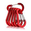 6/12pcs Carabiner Clip Aluminum Alloy Keychain Lock Buckle Snap D-Ring Outdoor Backpack Camping Multi Tool Fishing Hiking Hook