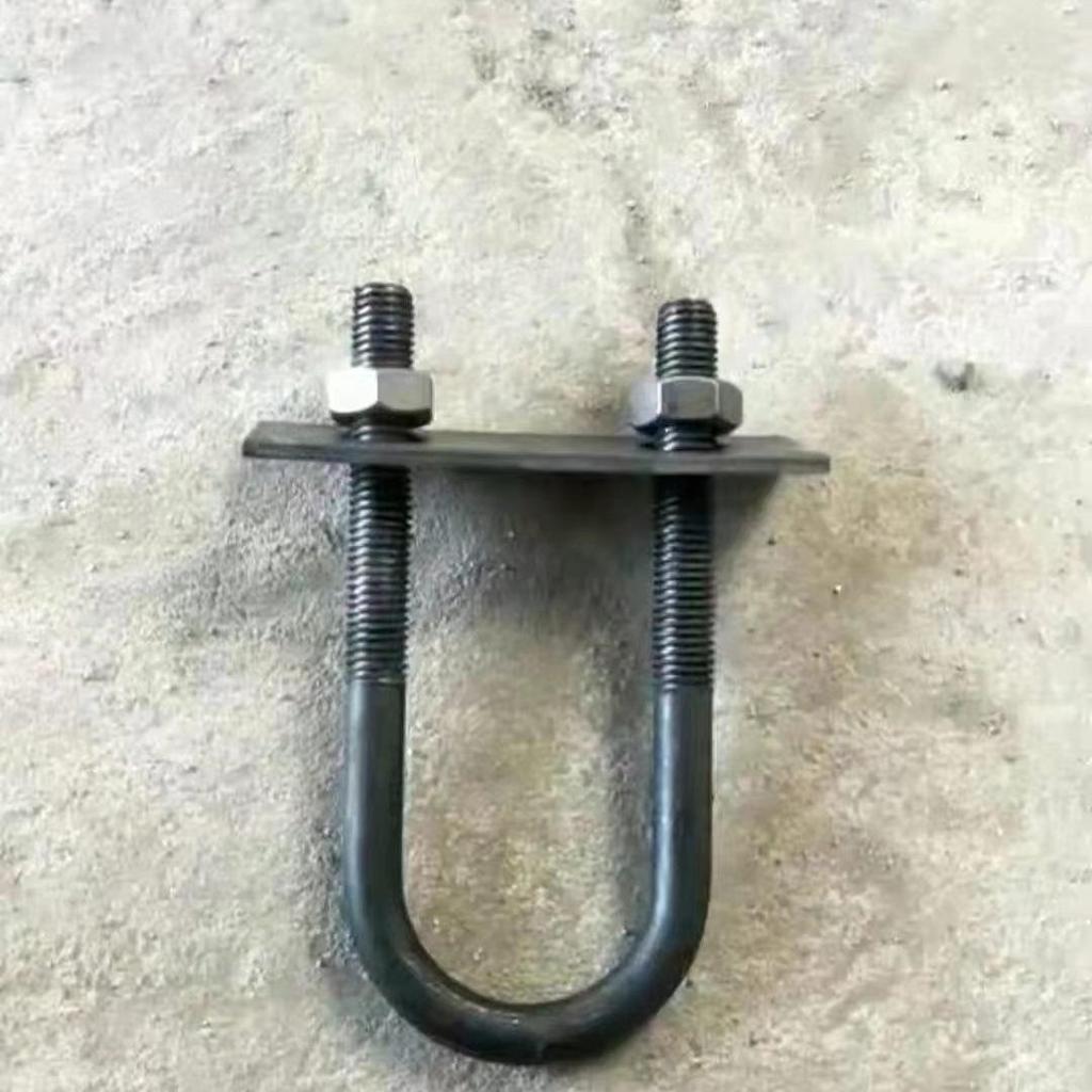 M12-M18 Hook Bolt with Flat Washer & Rubber Bowl for Vibrating Screen Sieve Applications