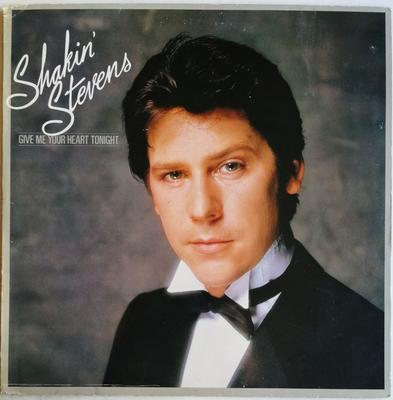 Płyta LP SHAKIN' STEVENS - Give Me Your Heart Tonight EPC10035 Epic 1982 UK Rock Używana