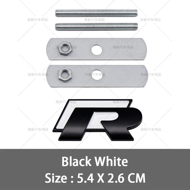 BHD1 GOLF VW For VOLKSWAGEN VW 2026 New 3D Metal R Grill Emblem Badge R line Grille Stickers For Volkswagen VW R Rline Bora Golf GTI