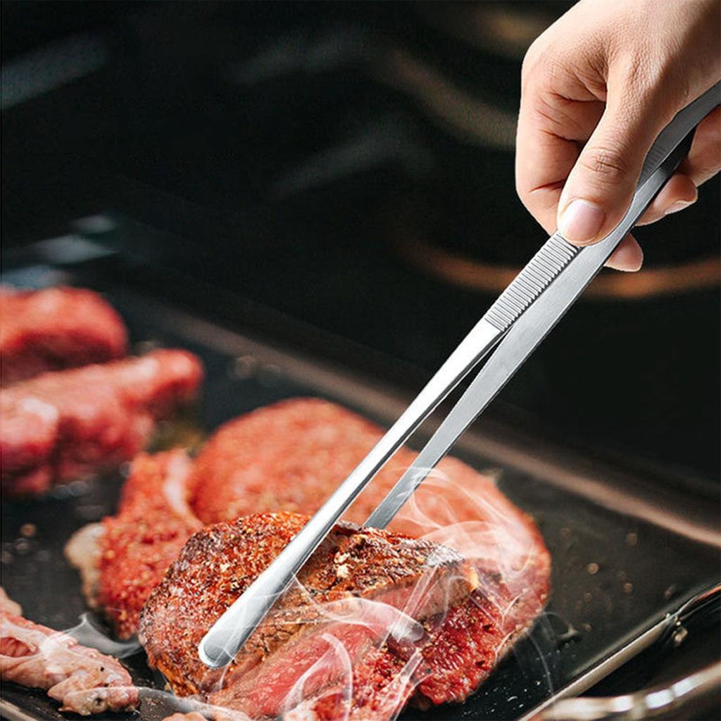 Stainless Steel Kitchen Tweezers, Barbecue Utensils, Meat And Vegetable Clips