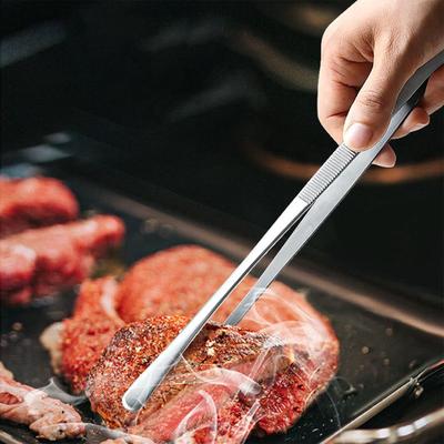Stainless Steel Kitchen Tweezers, Barbecue Utensils, Meat And Vegetable Clips