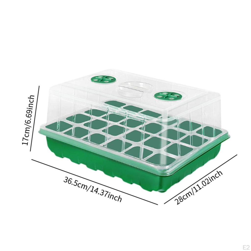 Taca do Kiełkowania Nasion Szkółka 24 Komórki Kiełkowanie z Otworami Wentylacyjnymi Solidny Pojemnik
