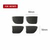 Inner Door Handle Bowl Cover Trim Carbon Fiber For Infiniti Q50 Q60 2014-