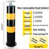 Reflective Steel Anti-Collision Parking Post with Lock