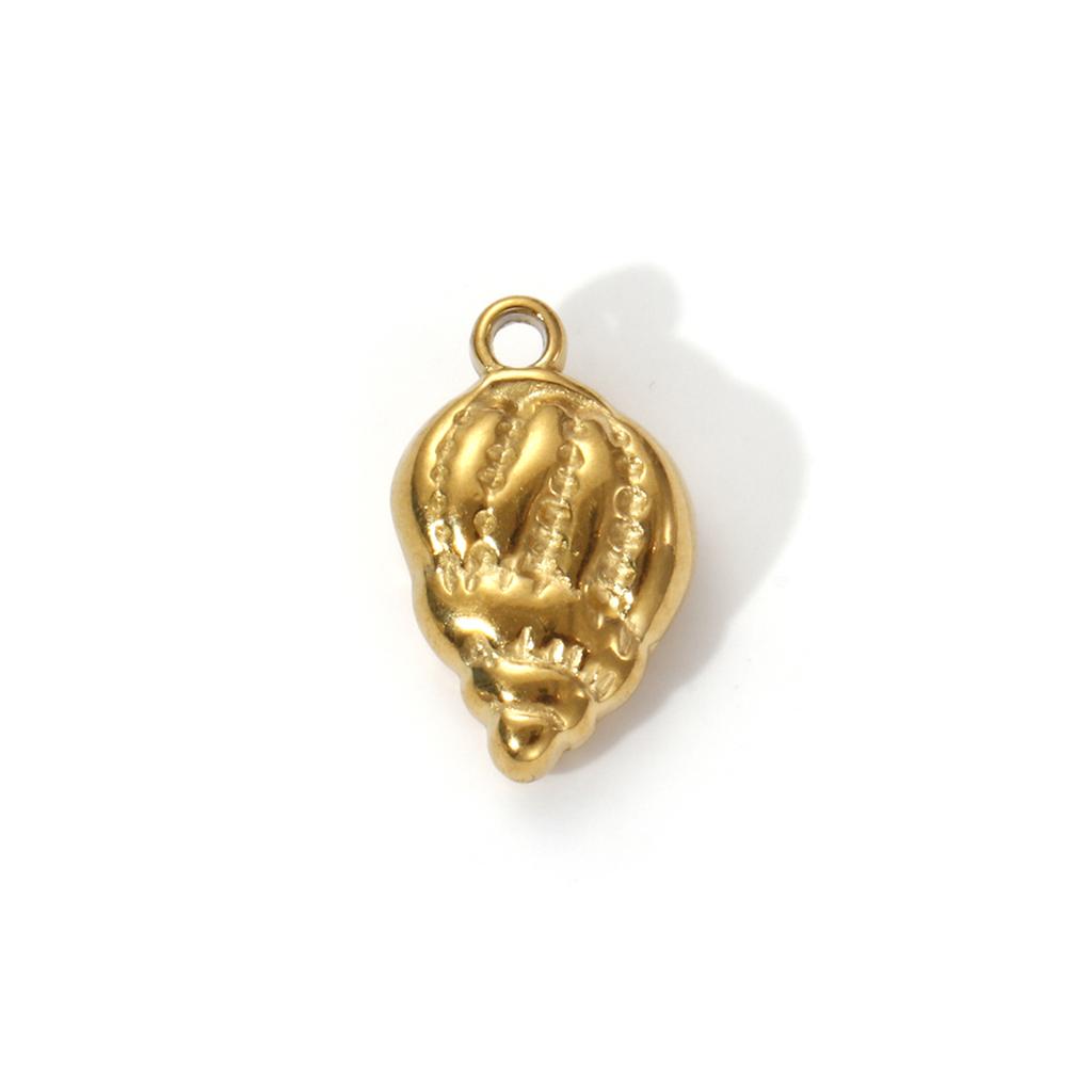 2 PCs 304 Stainless Steel Charms 18K Real Gold Plated Sea Star Conch Shell Fish Lobster Turtle Pendants Forf DIY Jewelry Making