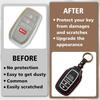 Muslogy Key Fob Cover Compatible with Toyota Tacoma 2024 Accessories Smart Key Shell 4-Button Remote Key Fob Case Replacement Protection Custom Made